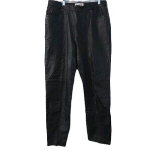 Bagatelle Leather Pants Size 12L Black Pockets Rock Metal Thrash Mayhem 12 Long